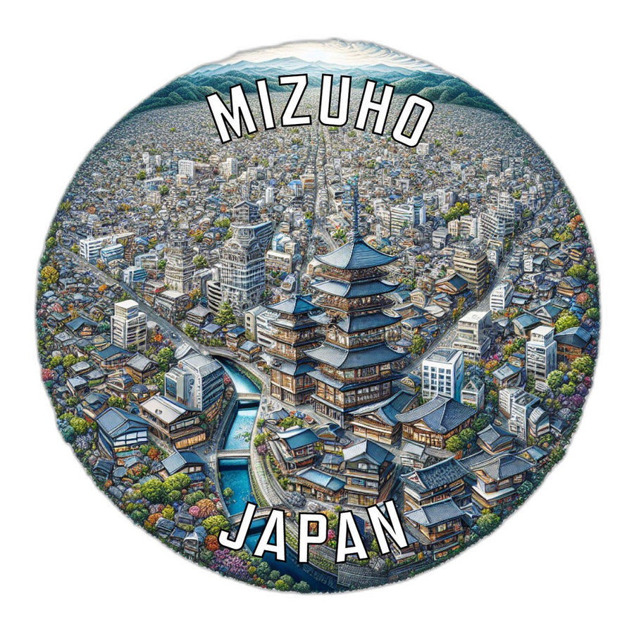 Mizuho Japan Souvenir Die Cut Flat Magnet Image 1