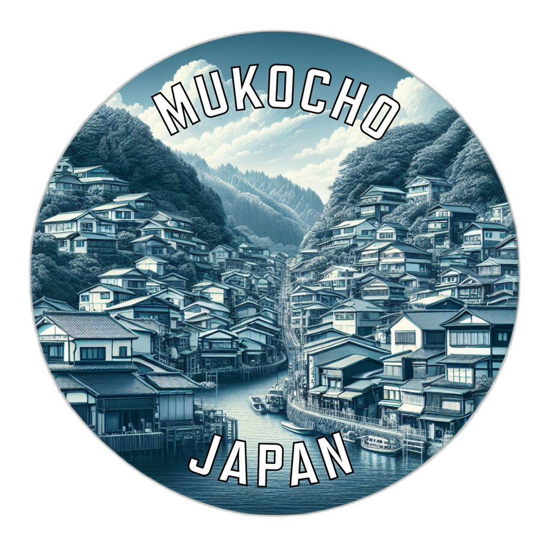 Mukocho Japan Souvenir Die Cut Flat Magnet Image 1