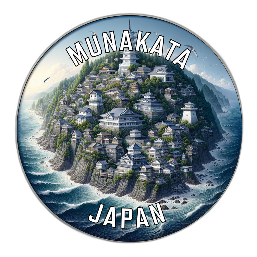 Munakata Japan Souvenir Die Cut Flat Magnet Image 1