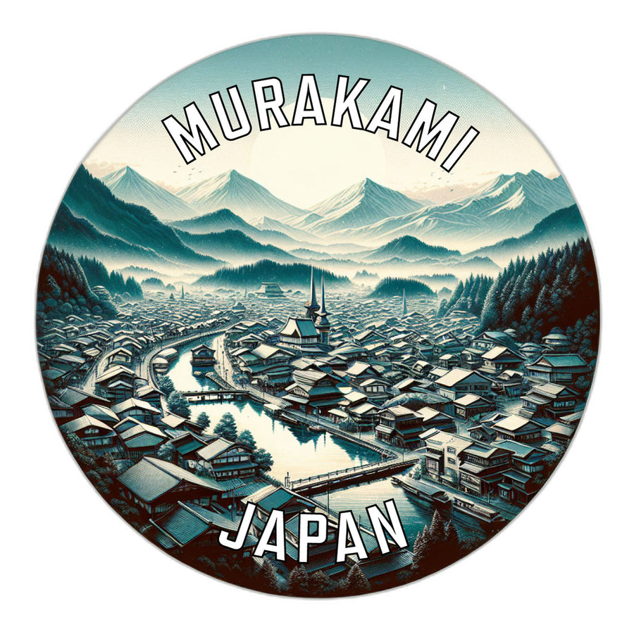 Murakami Japan Souvenir Die Cut Flat Magnet Image 1