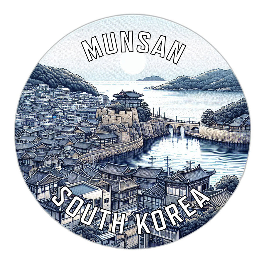 Munsan Korea South Souvenir Die Cut Flat Magnet Image 1