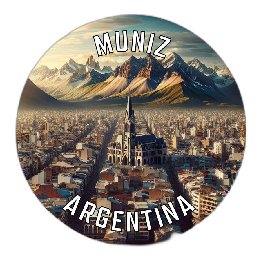 Muniz Argentina Souvenir Die Cut Flat Magnet Image 1