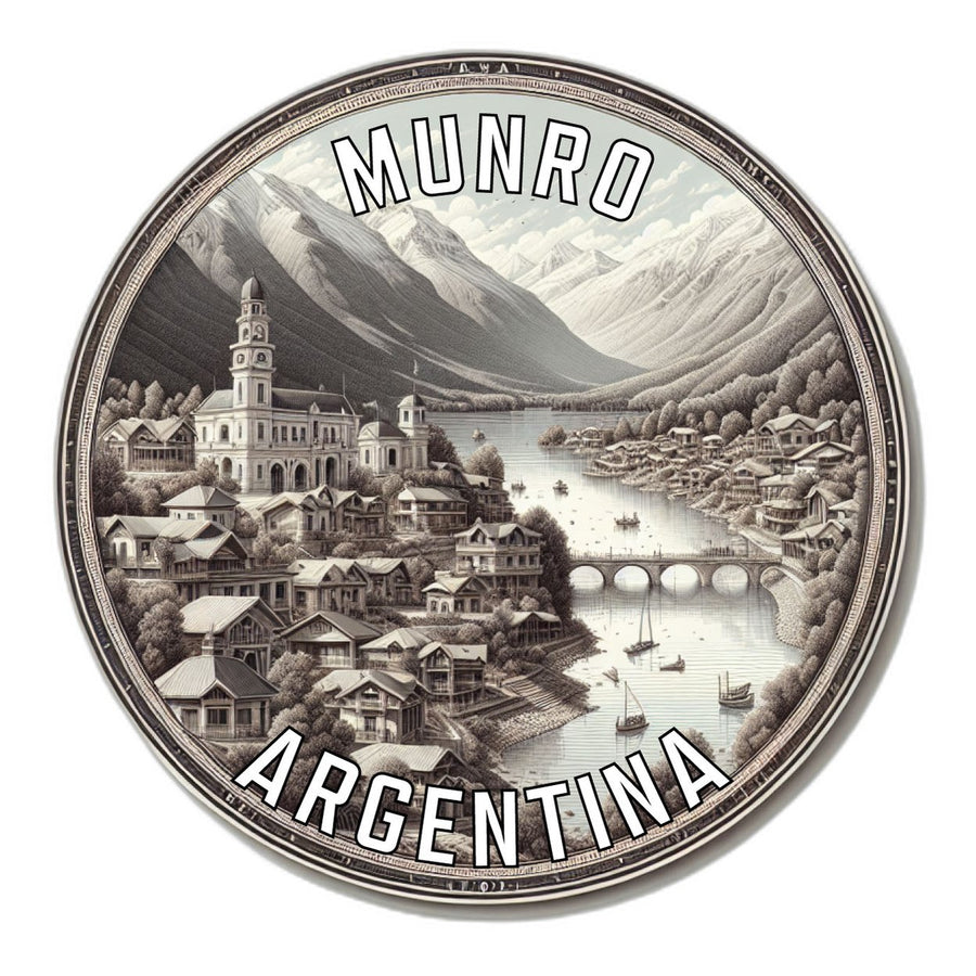 Munro Argentina Souvenir Die Cut Flat Magnet Image 1