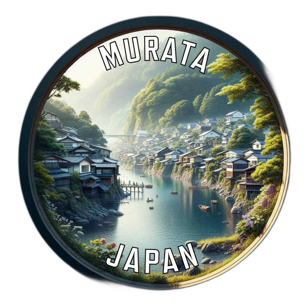 Murata Japan Souvenir Die Cut Flat Magnet Image 1