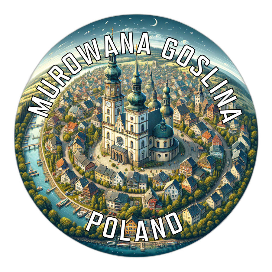 Murowana Goslina Poland Souvenir Die Cut Flat Magnet Image 1