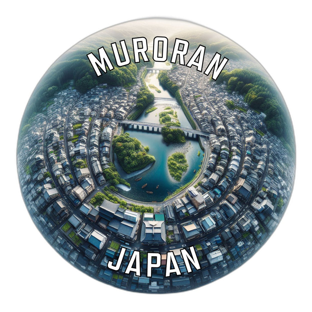 Muroran Japan Souvenir Die Cut Flat Magnet Image 1