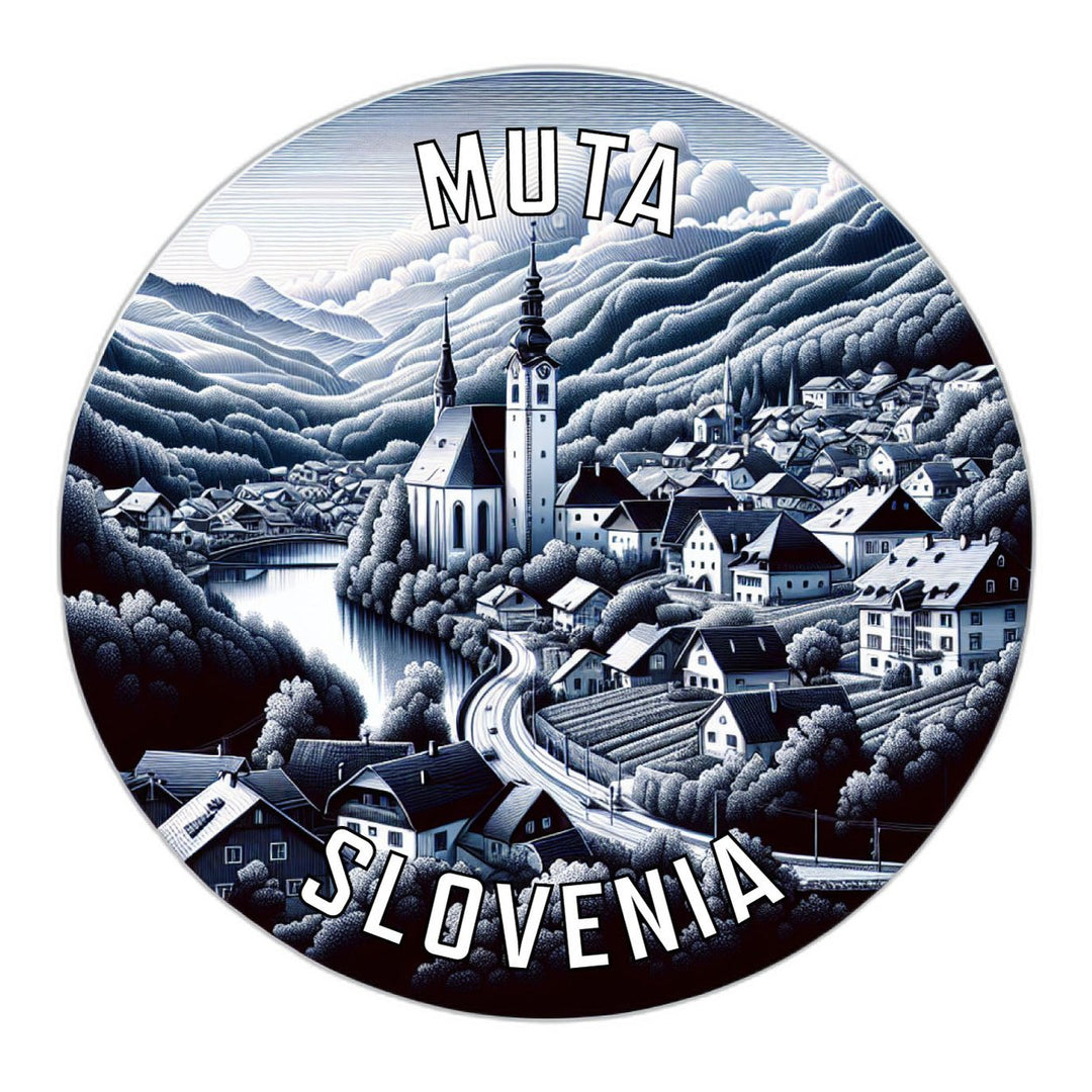 Muta Slovenia Souvenir Die Cut Flat Magnet Image 1