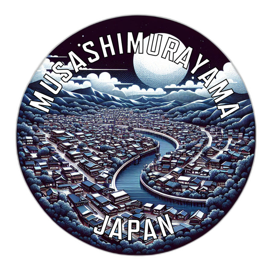 Musashimurayama Japan Souvenir Die Cut Flat Magnet Image 1