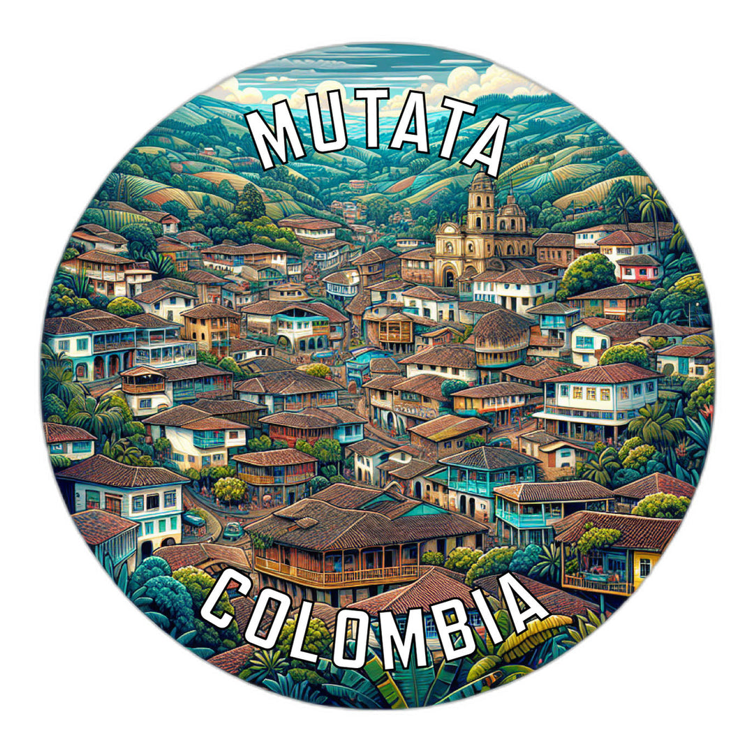 Mutata Colombia Souvenir Die Cut Flat Magnet Image 1