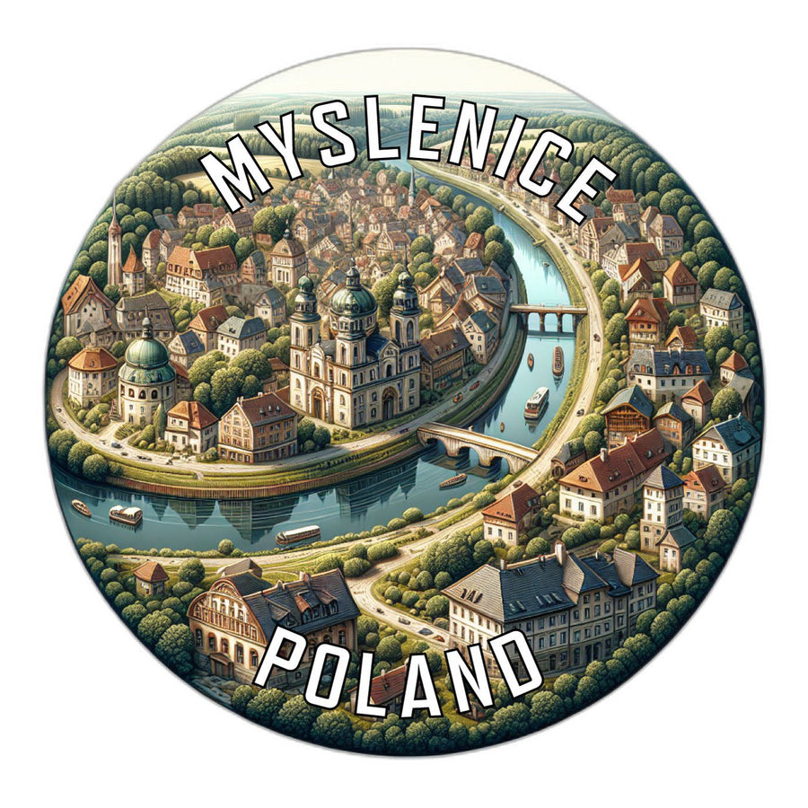 Myslenice Poland Souvenir Die Cut Flat Magnet Image 1