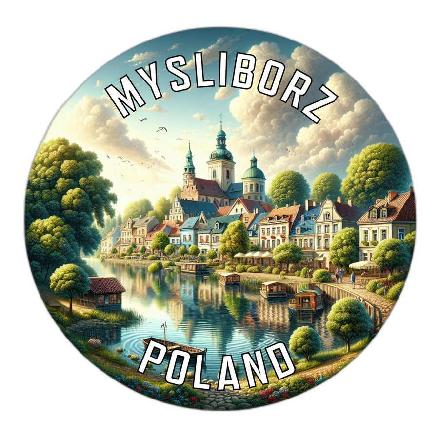 Mysliborz Poland Souvenir Die Cut Flat Magnet Image 1