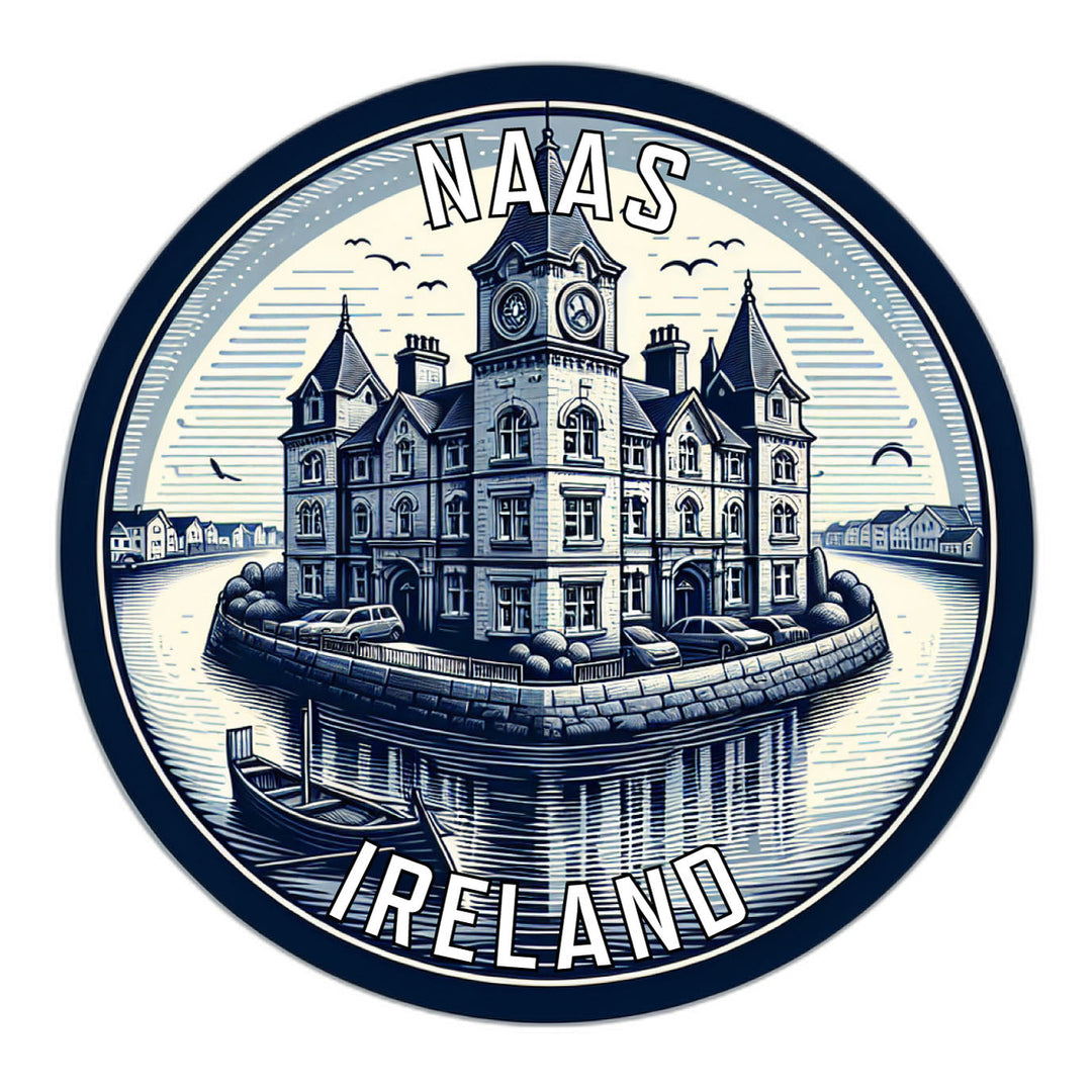 Naas Ireland Souvenir Die Cut Flat Magnet Image 1