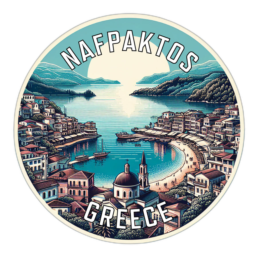 Nafpaktos Greece Souvenir Die Cut Flat Magnet Image 1