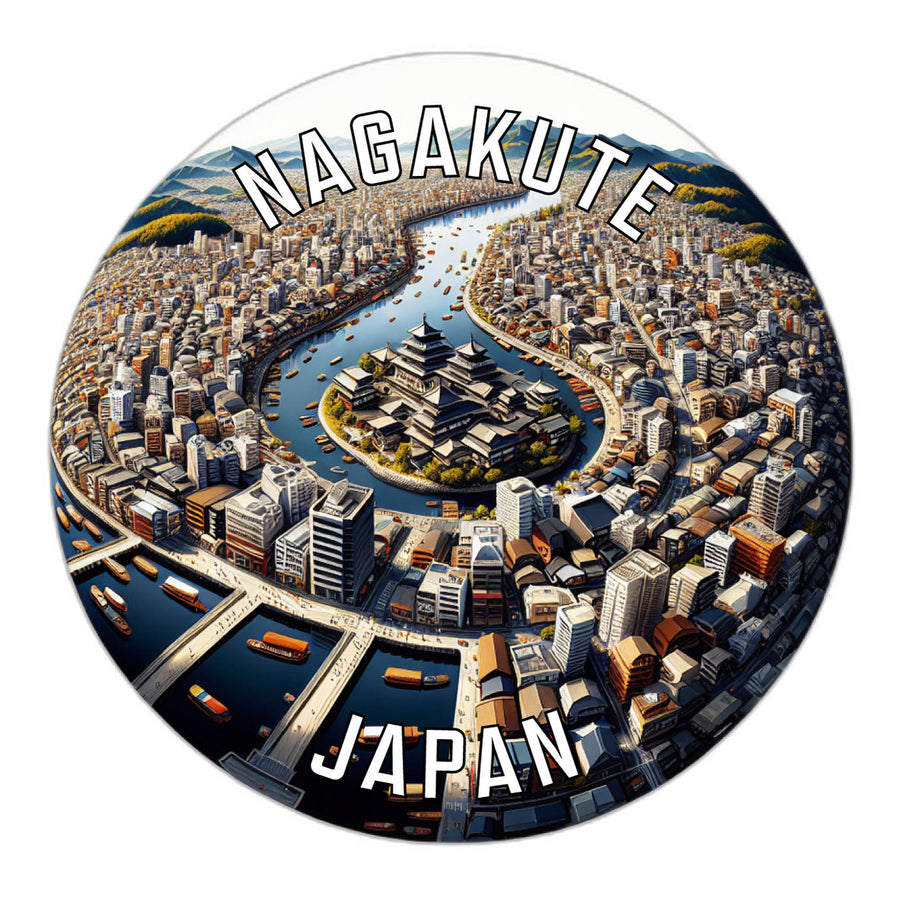 Nagakute Japan Souvenir Die Cut Flat Magnet Image 1