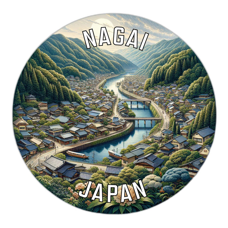 Nagai Japan Souvenir Die Cut Flat Magnet Image 1