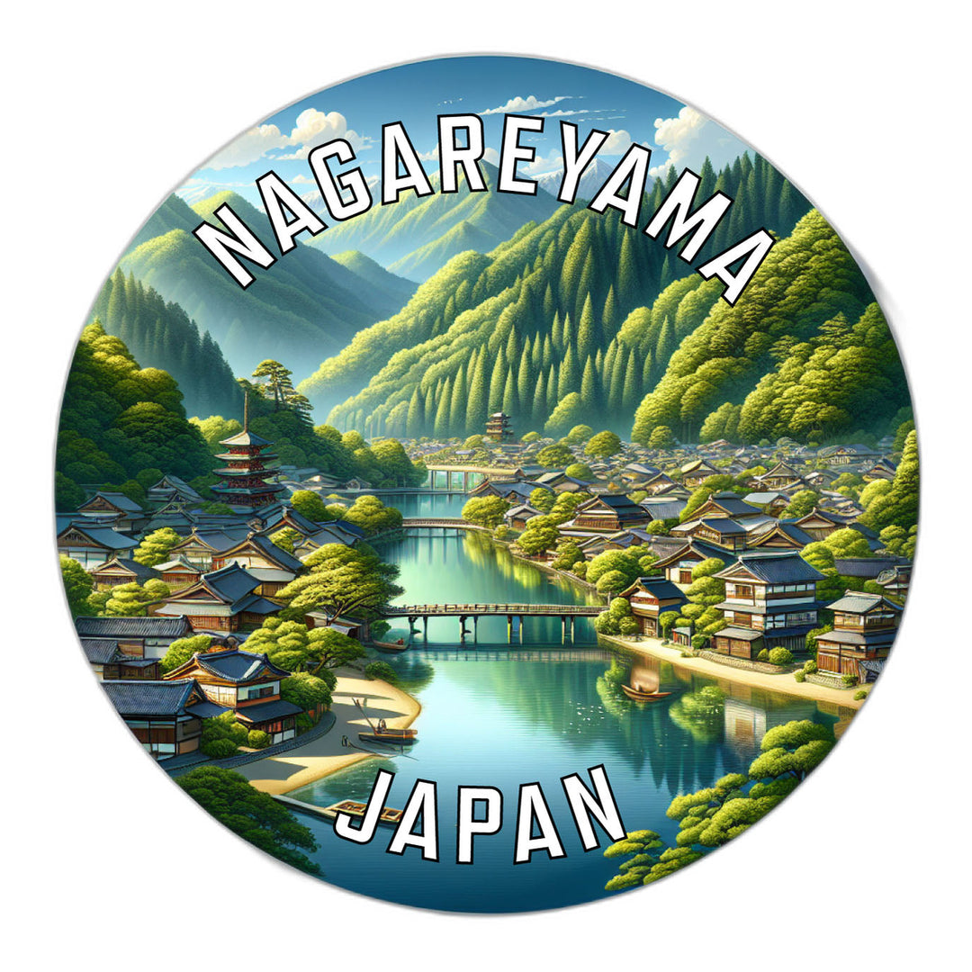 Nagareyama Japan Souvenir Die Cut Flat Magnet Image 1