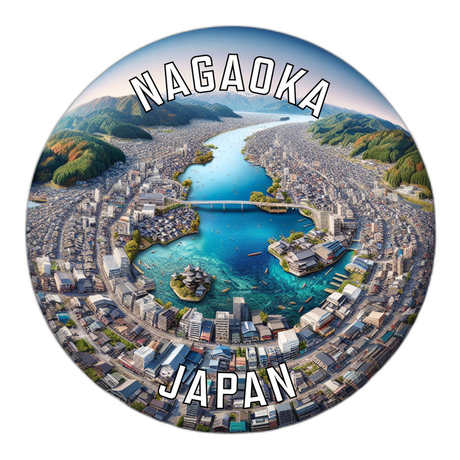 Nagaoka Japan Souvenir Die Cut Flat Magnet Image 1