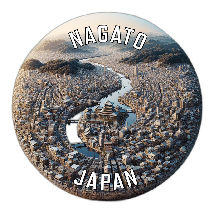 Nagato Japan Souvenir Die Cut Flat Magnet Image 1