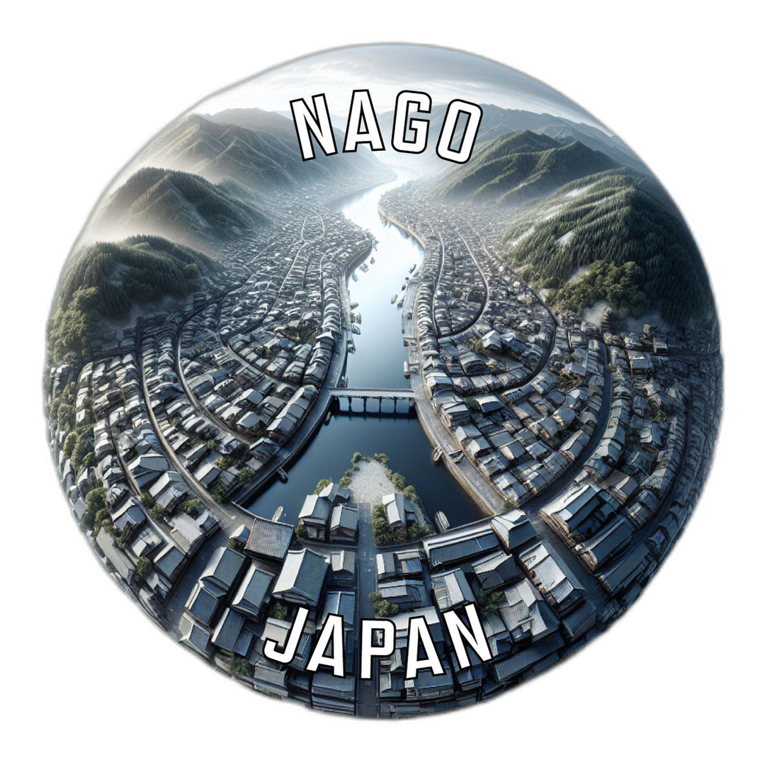 Nago Japan Souvenir Die Cut Flat Magnet Image 1