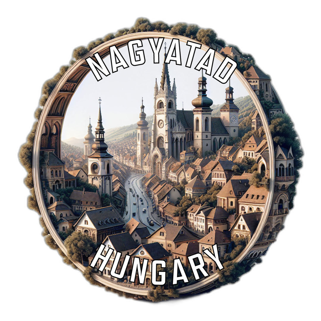 Nagyatad Hungary Souvenir Die Cut Flat Magnet Image 1