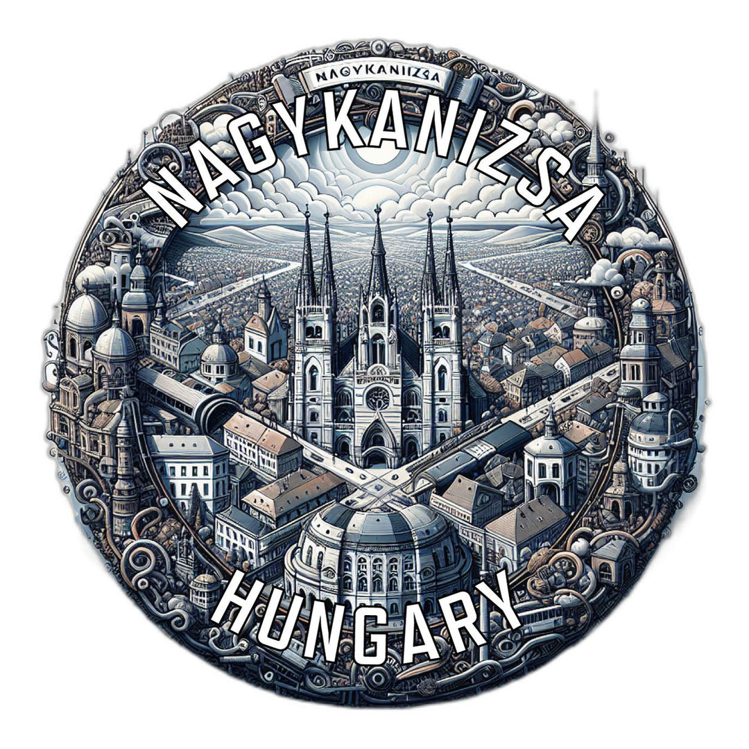 Nagykanizsa Hungary Souvenir Die Cut Flat Magnet Image 1