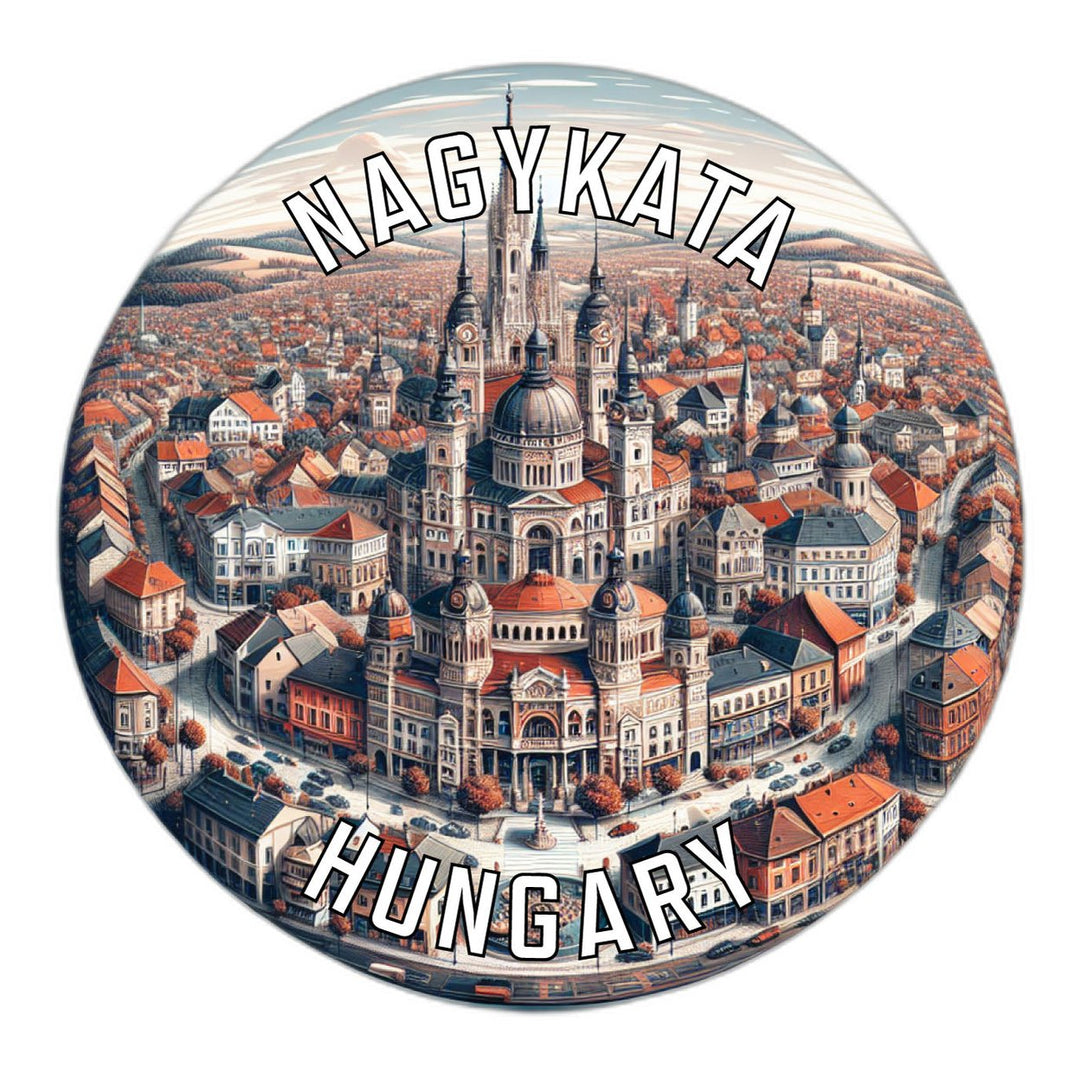 Nagykata Hungary Souvenir Die Cut Flat Magnet Image 1