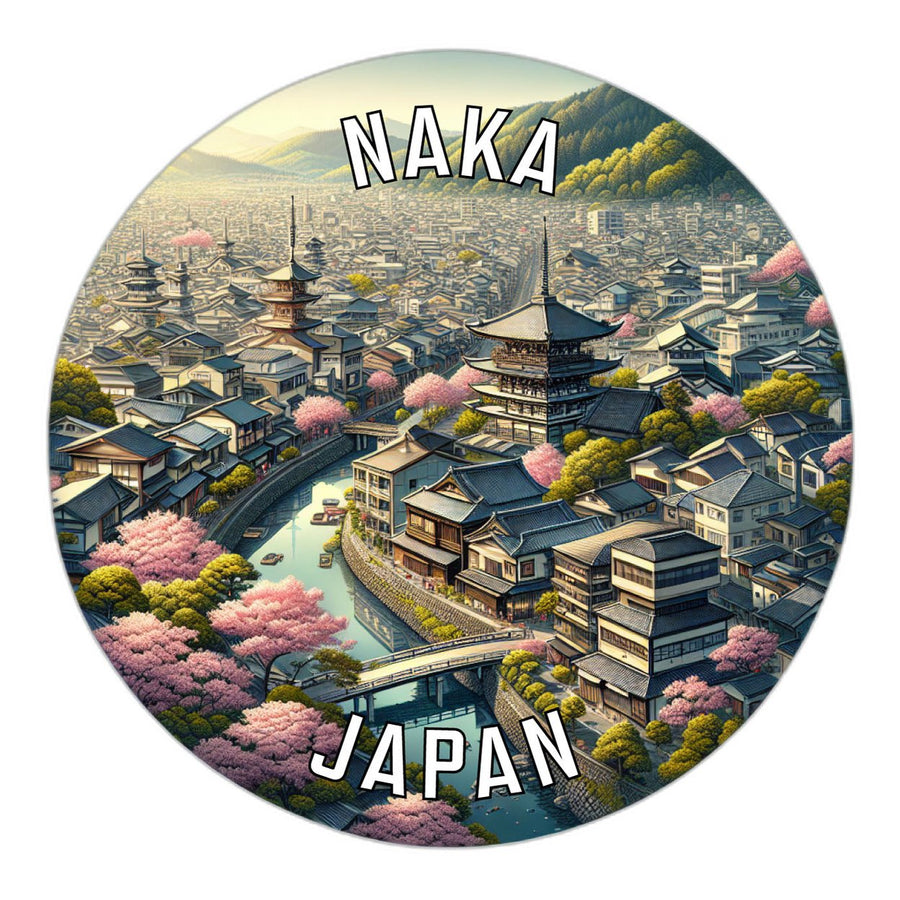 Naka Japan Souvenir Die Cut Flat Magnet Image 1