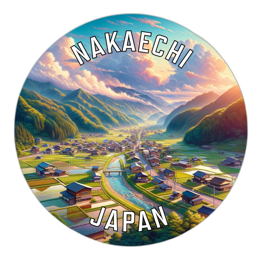 Nakaechi Japan Souvenir Die Cut Flat Magnet Image 1