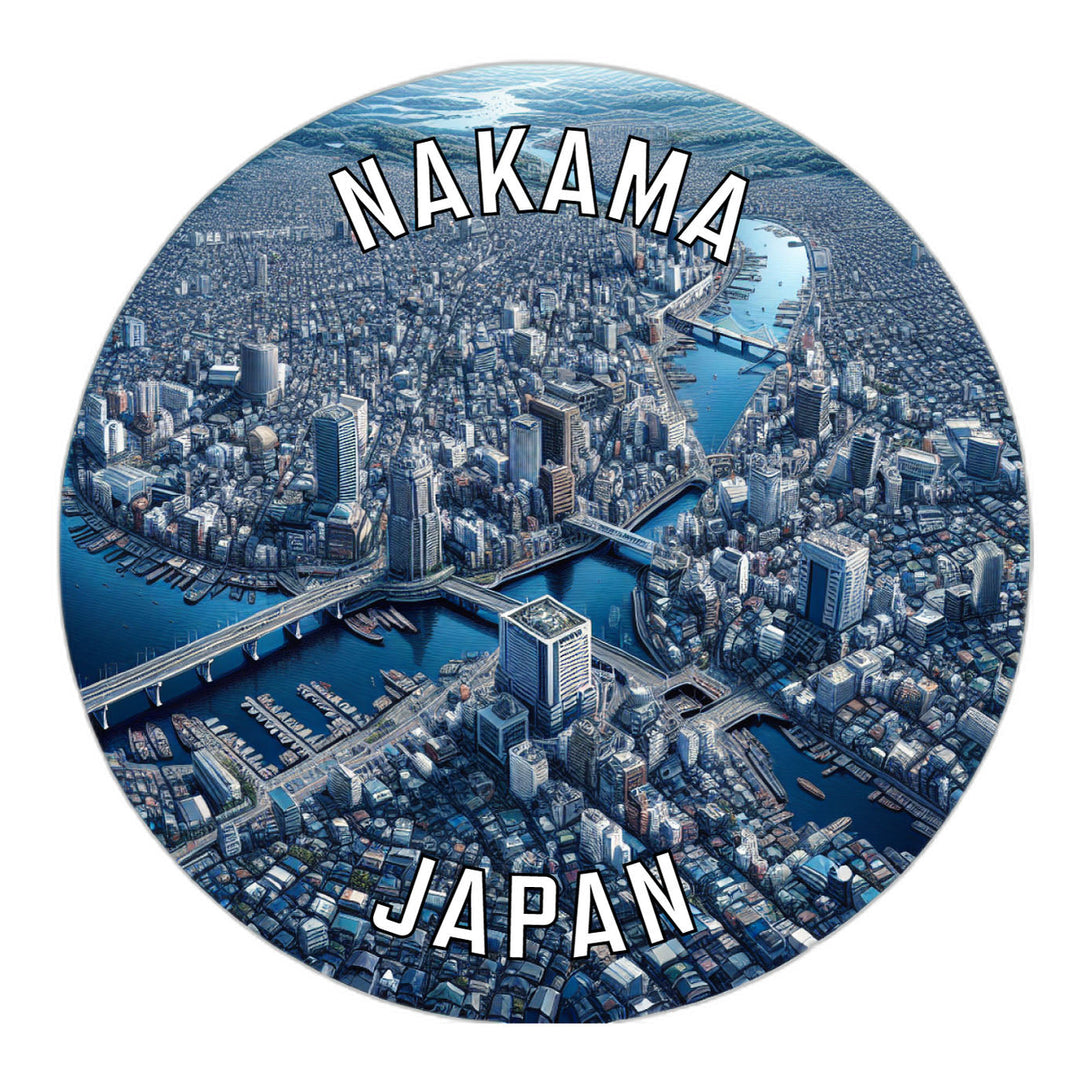 Nakama Japan Souvenir Die Cut Flat Magnet Image 1