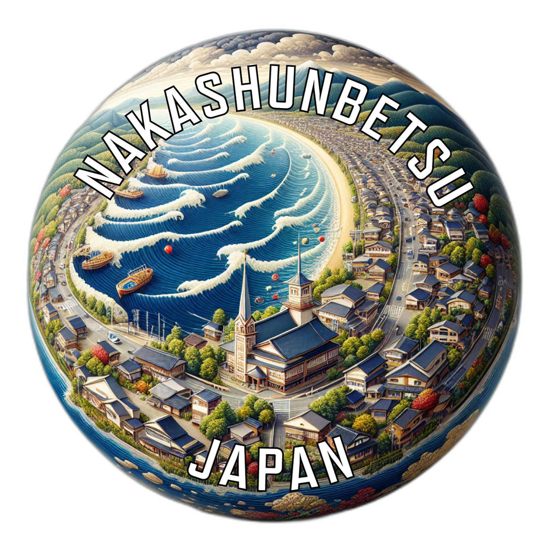 Nakashunbetsu Japan Souvenir Die Cut Flat Magnet Image 1