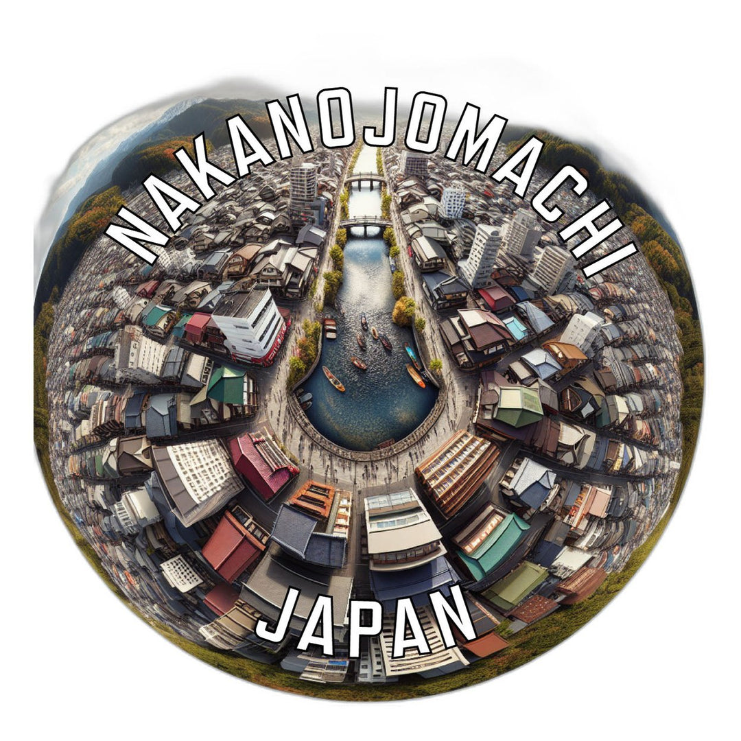 Nakanojomachi Japan Souvenir Die Cut Flat Magnet Image 1