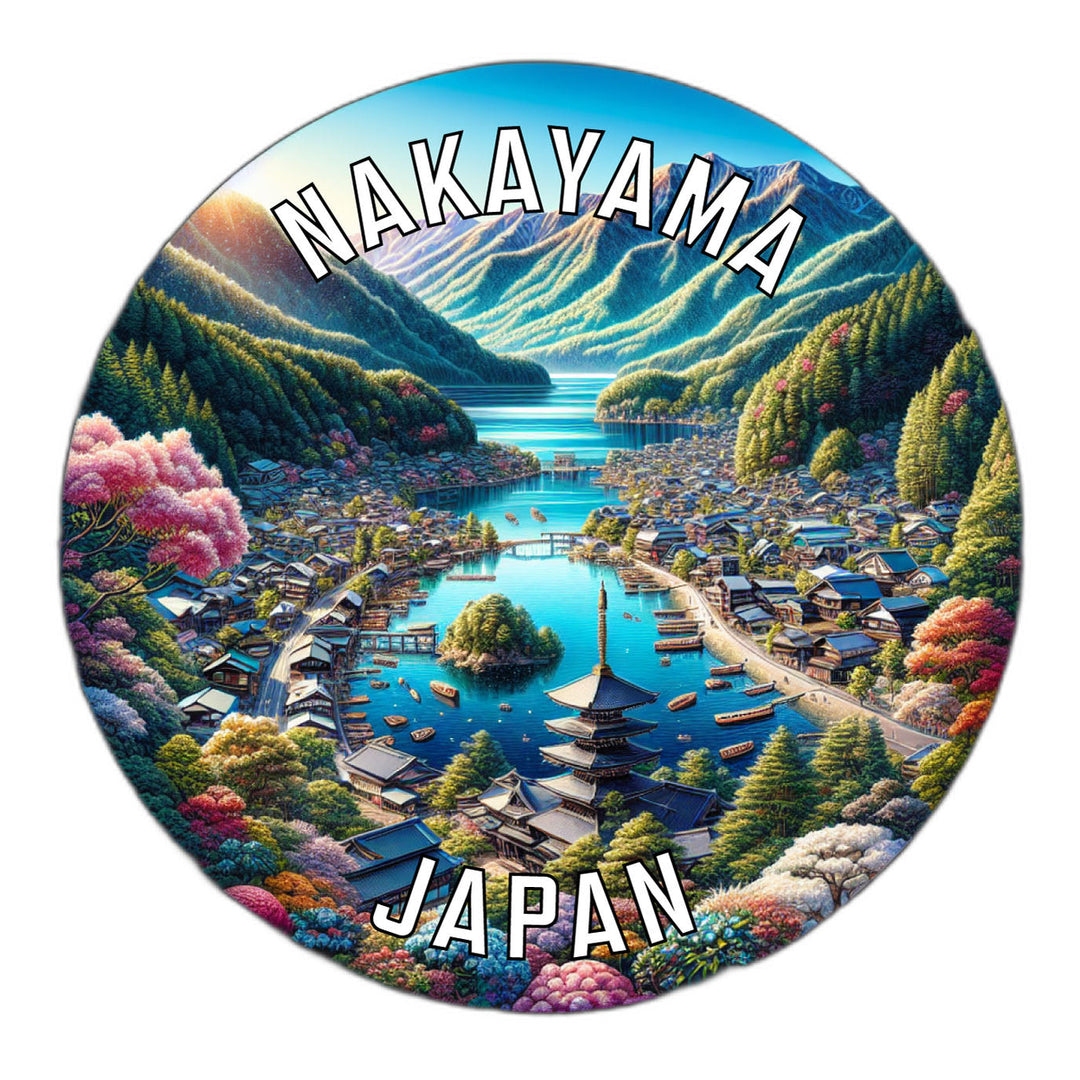 Nakayama Japan Souvenir Die Cut Flat Magnet Image 1