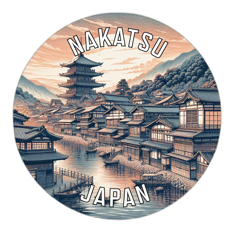 Nakatsu Japan Souvenir Die Cut Flat Magnet Image 1