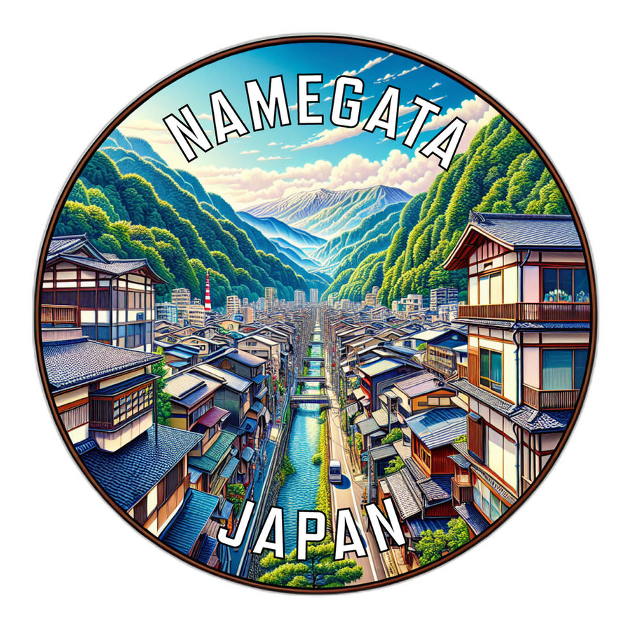 Namegata Japan Souvenir Die Cut Flat Magnet Image 1