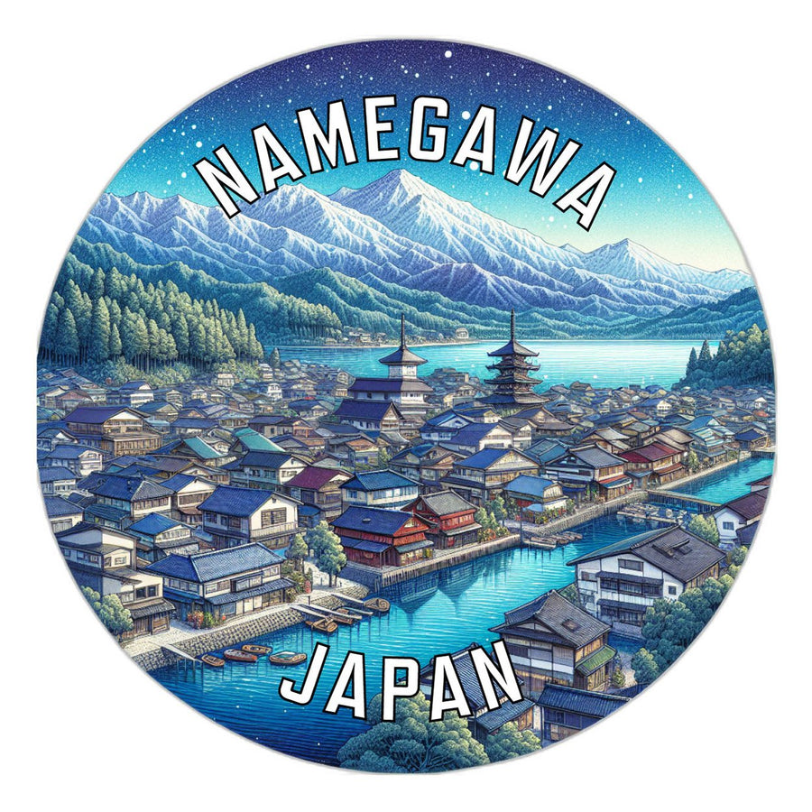 Namegawa Japan Souvenir Die Cut Flat Magnet Image 1