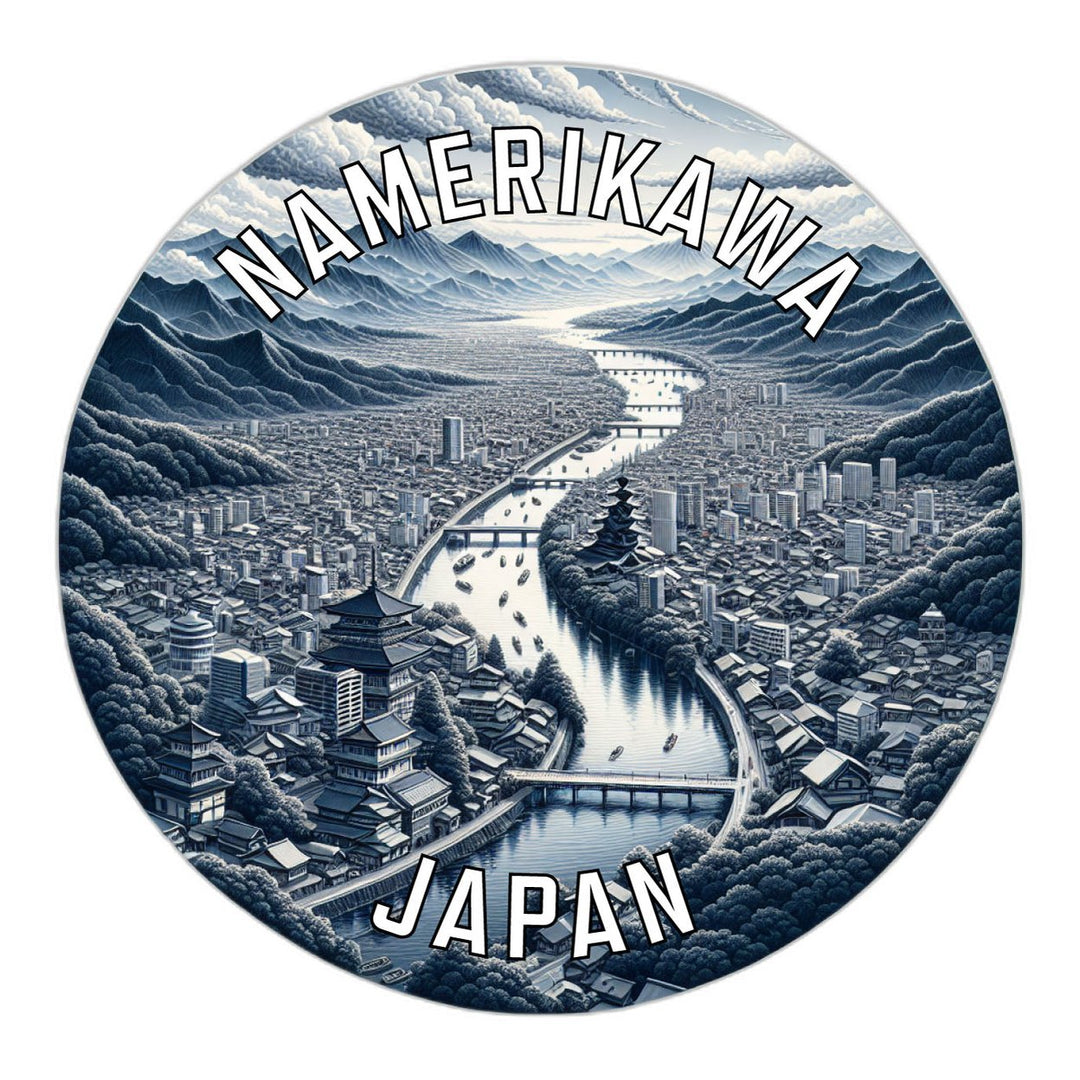 Namerikawa Japan Souvenir Die Cut Flat Magnet Image 1