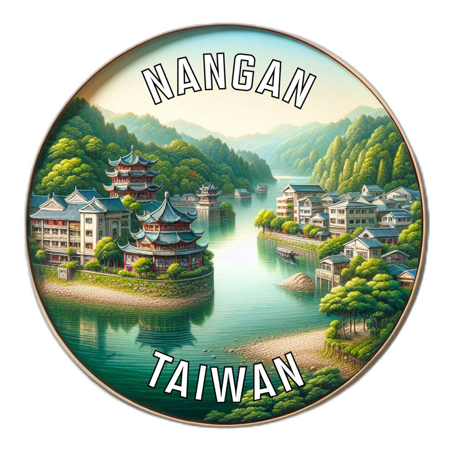 Nangan Taiwan Souvenir Die Cut Flat Magnet Image 1