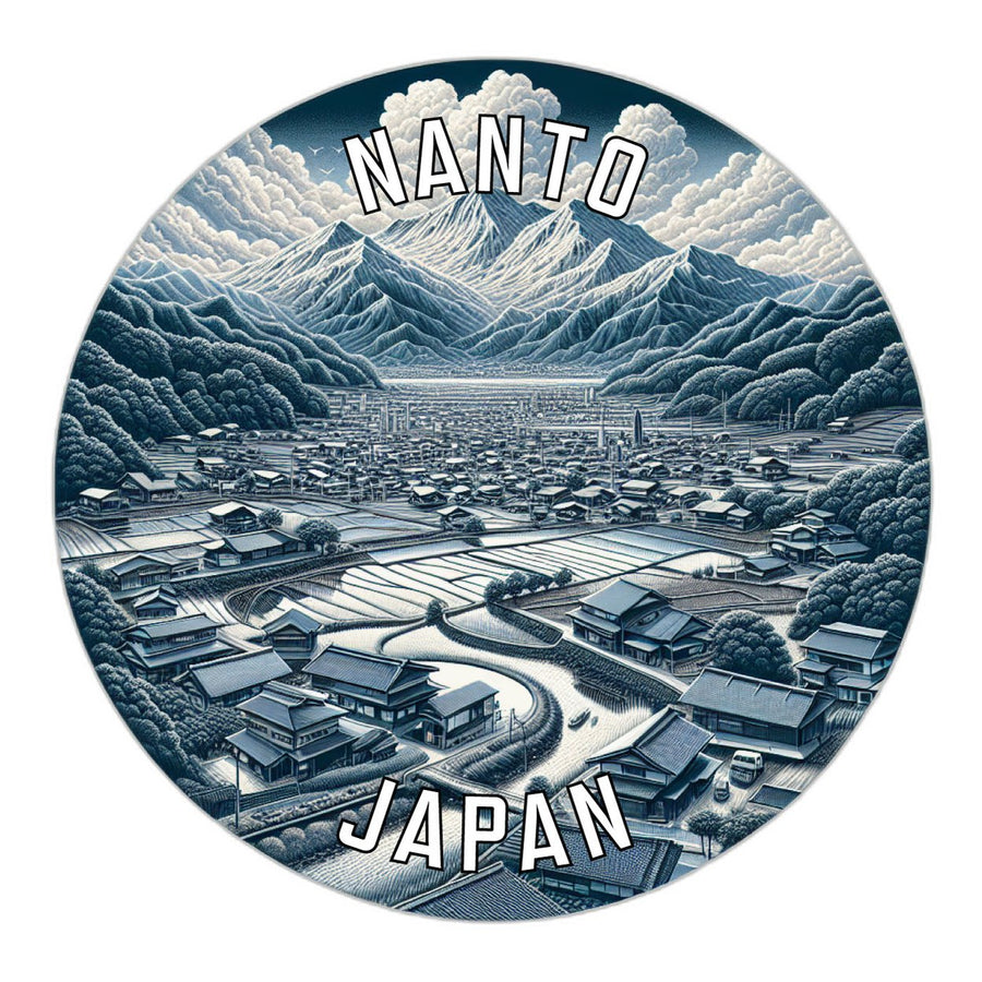 Nanto Japan Souvenir Die Cut Flat Magnet Image 1