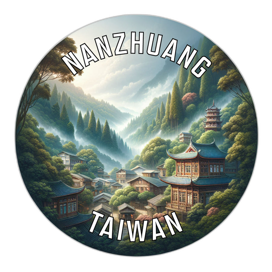 Nanzhuang Taiwan Souvenir Die Cut Flat Magnet Image 1