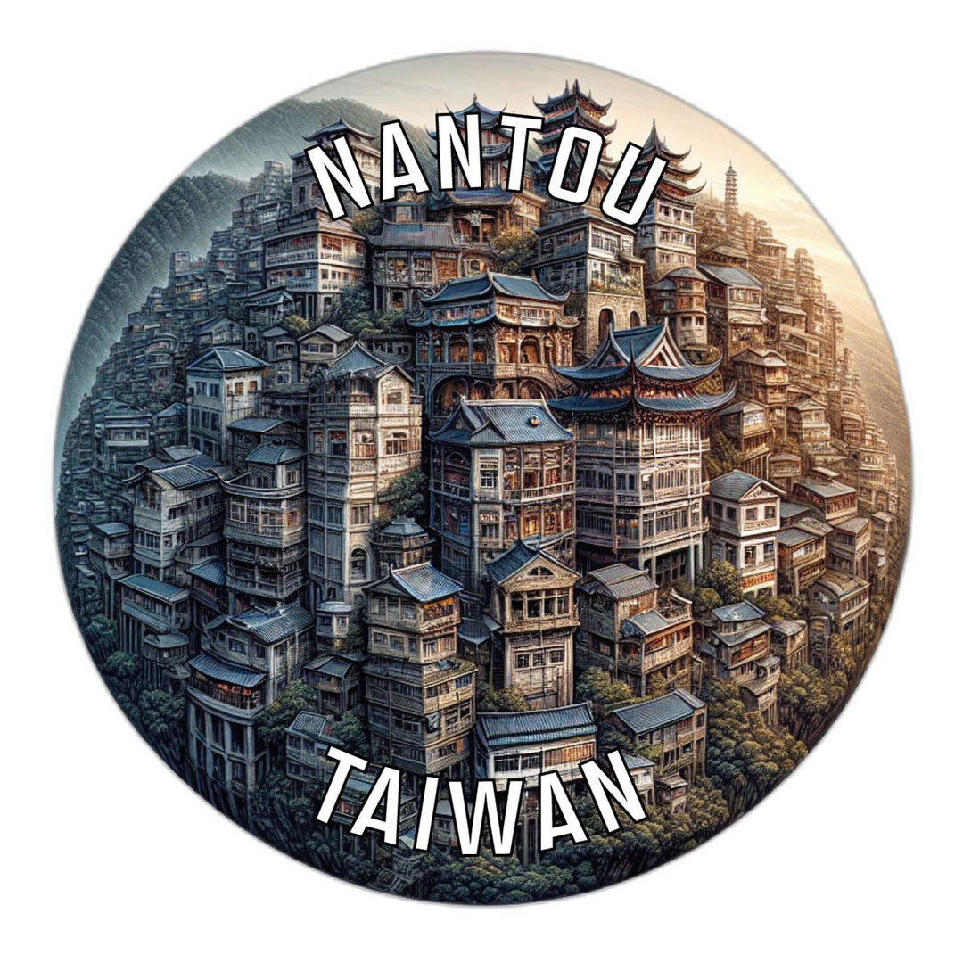 Nantou Taiwan Souvenir Die Cut Flat Magnet Image 1