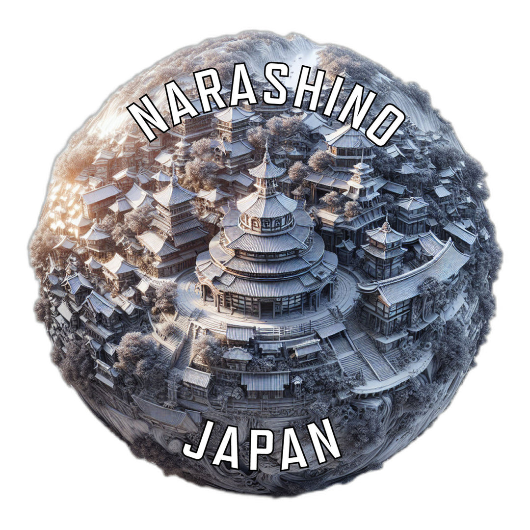 Narashino Japan Souvenir Die Cut Flat Magnet Image 1