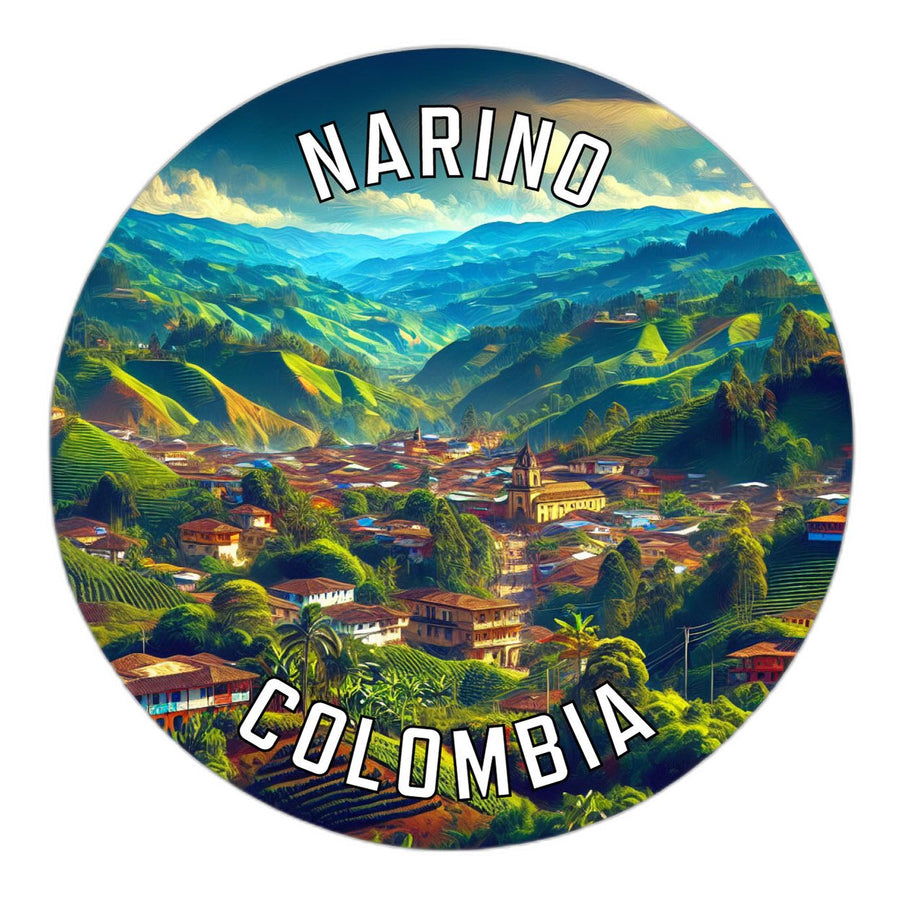 Narino Colombia Souvenir Die Cut Flat Magnet Image 1