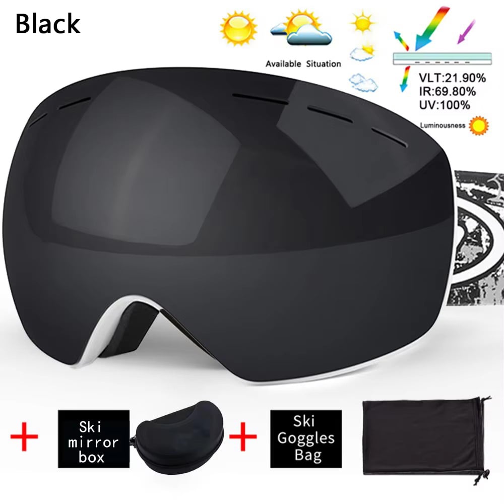 UV400 Anti-Fog Ski Goggles  Double Layer Snowboard Glasses for Men and Women Image 7