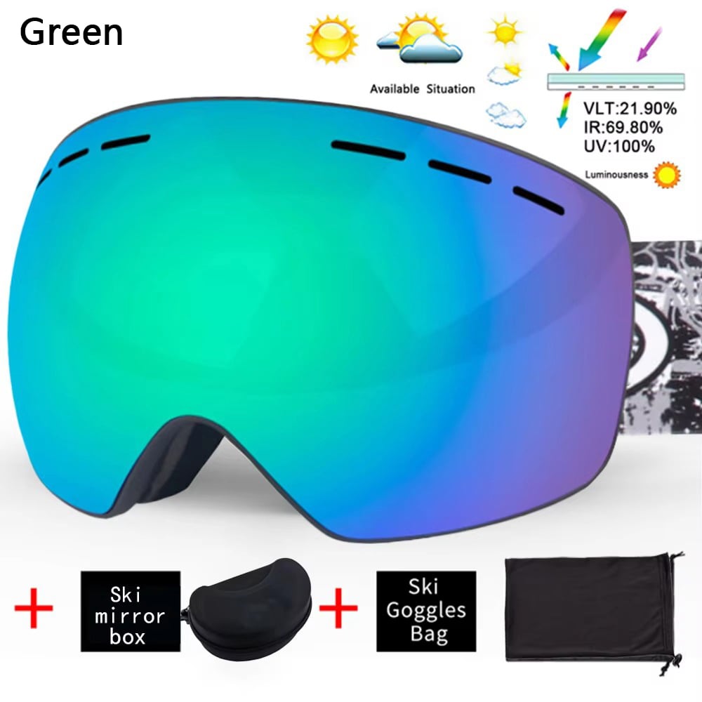 UV400 Anti-Fog Ski Goggles  Double Layer Snowboard Glasses for Men and Women Image 10