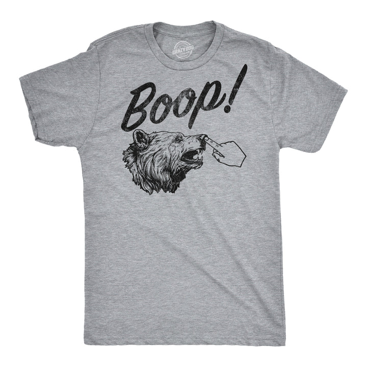 Mens Funny T Shirts Boop Sarcastic Bear Graphic Novelty Tee For Men Image 1