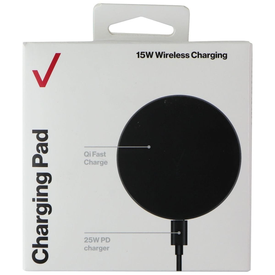 Verizon (15W) Qi Wireless Charging Pad - Black (WC15WGGLBLK-A) Image 1