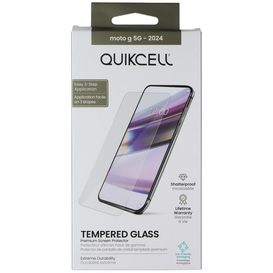 Quikcell Tempered Glass Screen Protector for Motorola Moto G 5G - 2024 Image 1