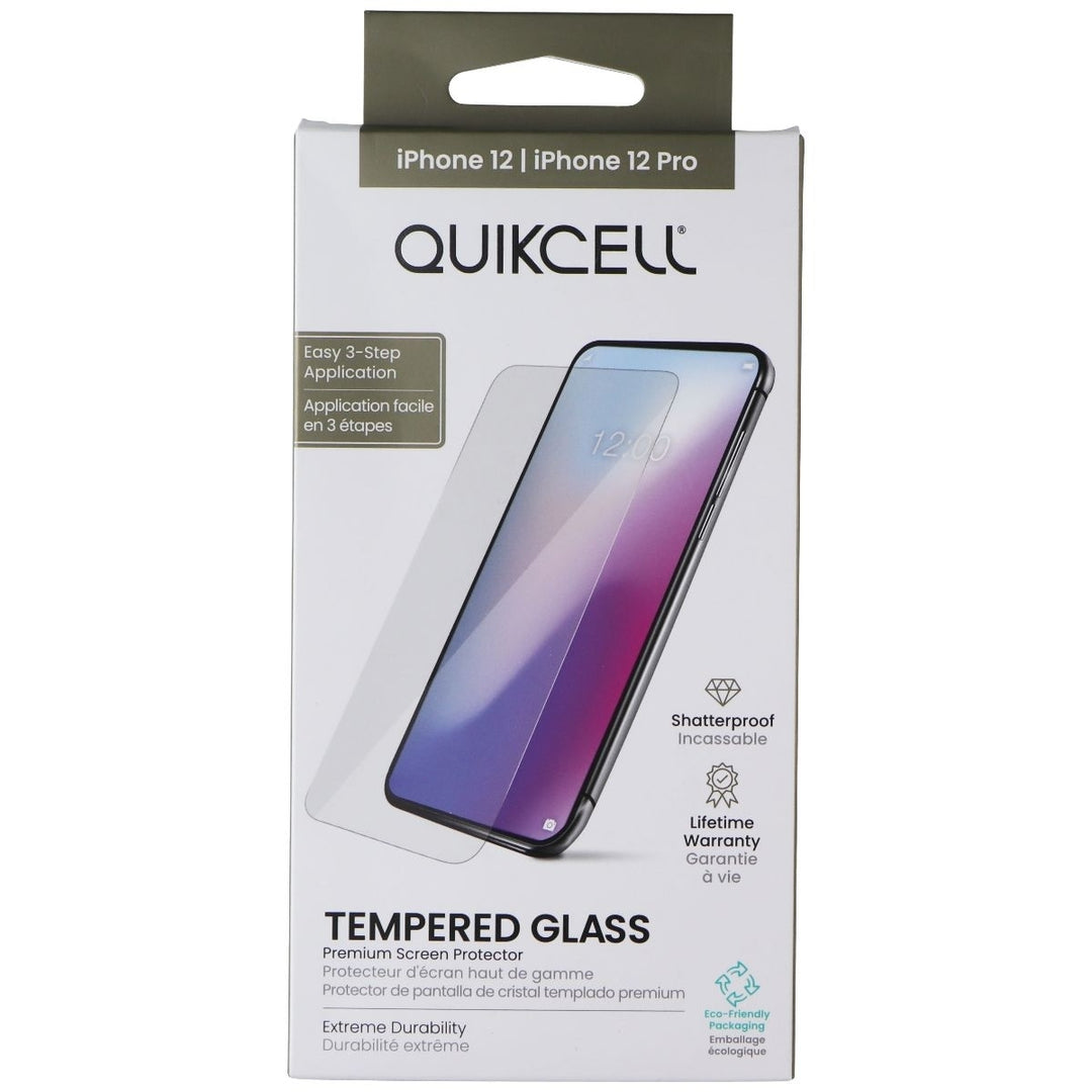 Quikcell Tempered Glass Screen Protector for Apple iPhone 12 / 12 Pro Image 1