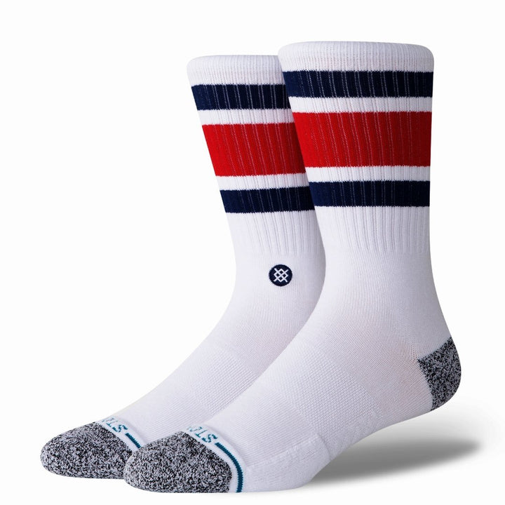 Stance Mens Crew Socks Boyd St Blue Size Medium Cotton Athletic Socks Image 1