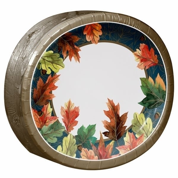 Hoffmaster Beautiful Leaves Oval Platters 12" x 10 (100 Count) Image 2